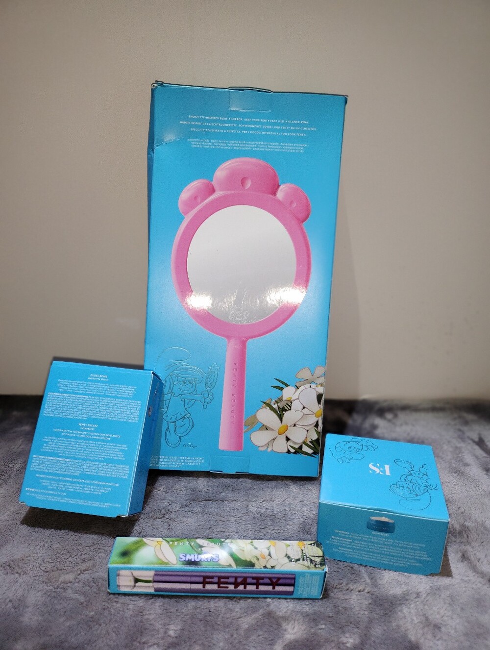 limited-edition Fenty Beauty x Smurfs Collection Boxes